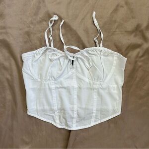 White Corset Style Top